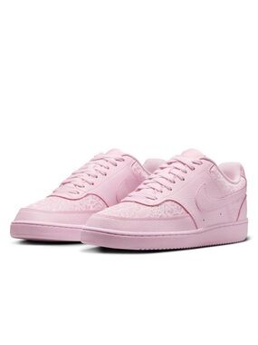 Nike Court Vision Low Shoes - Pink Lace Sneakers